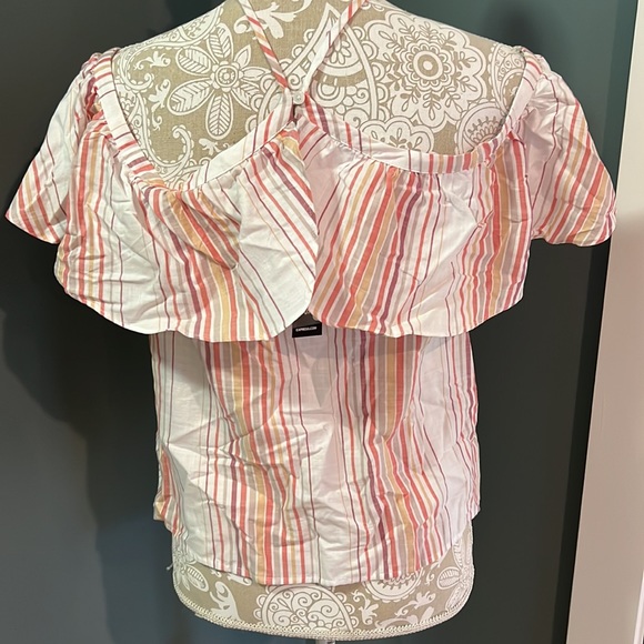 Express pink striped tank - Picture 3 of 5